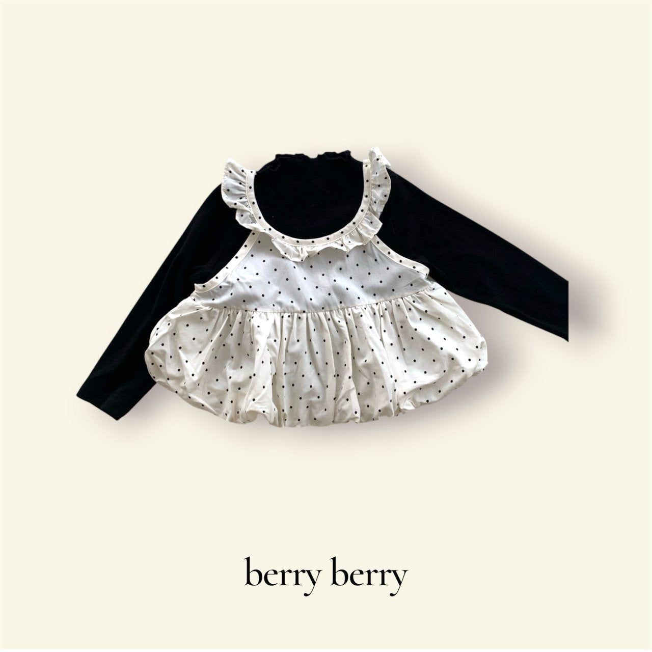 ［berry berry］Susu dot bustier tee