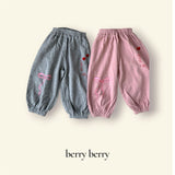 ［berry berry］ Cottage ribbon jogger pants
