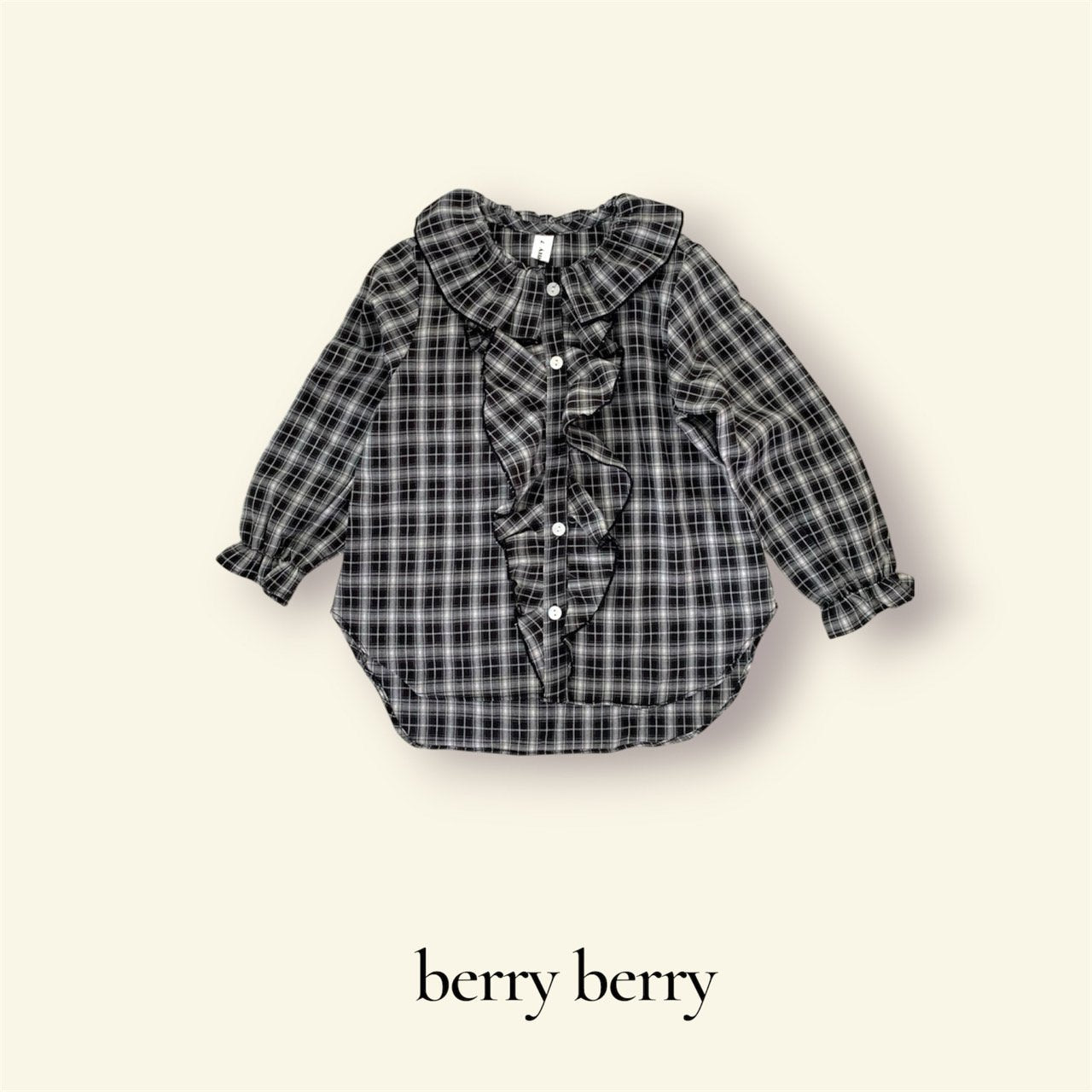 ［berry berry］ Cantabile check blouse