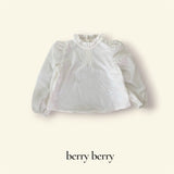 ［berry berry］Frill puff tuck blouse