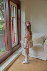 ［berry berry］Rose puff tee