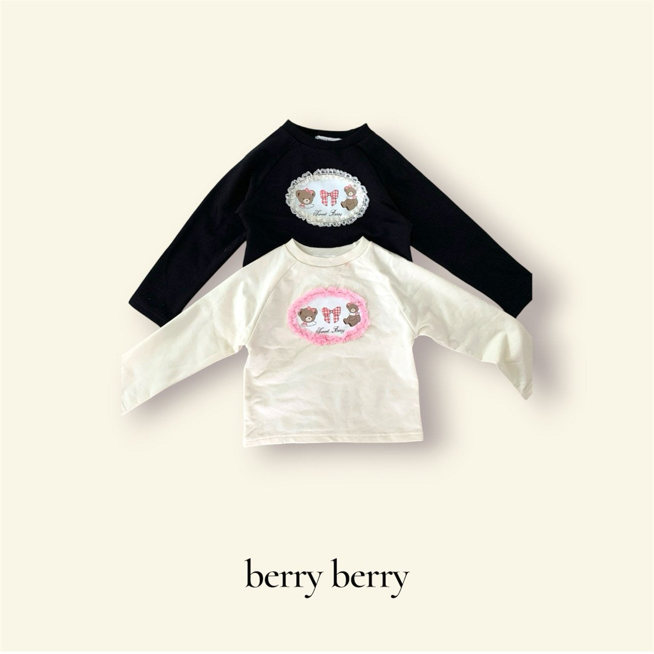［berry berry］Teddy bear tee