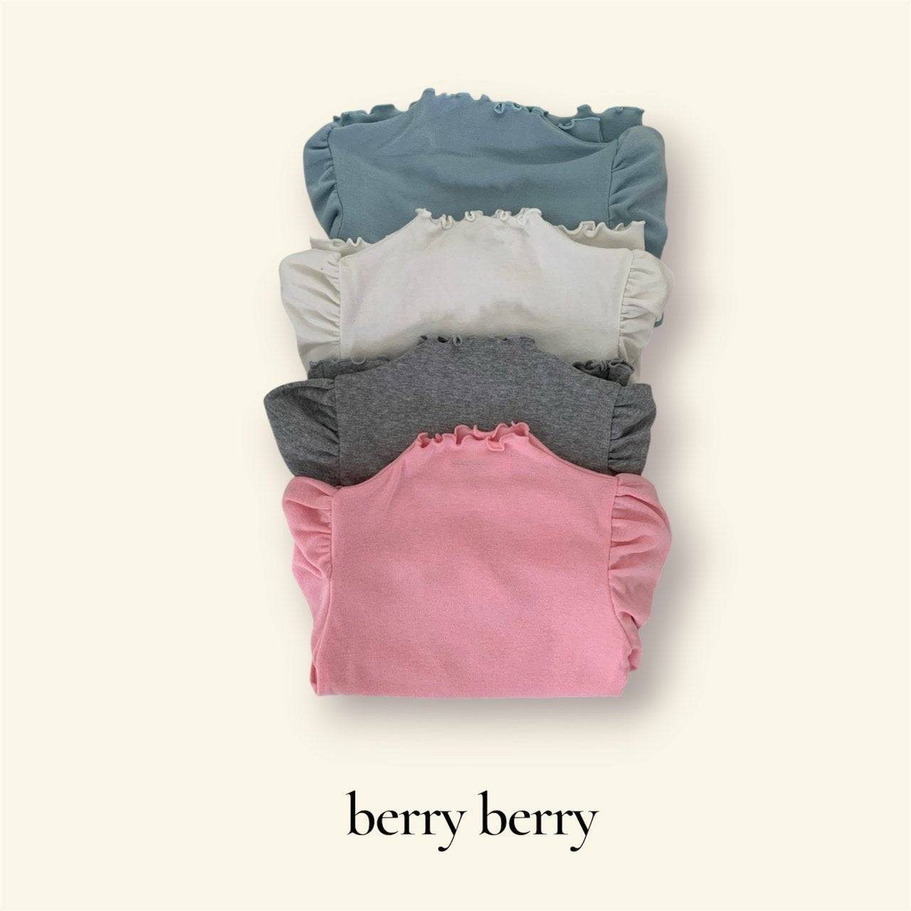 ［berry berry］Heve mellow puff tee