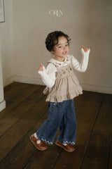 ［OREN］Maple embroidery denim pants