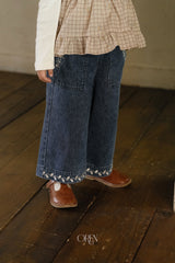 ［OREN］Maple embroidery denim pants