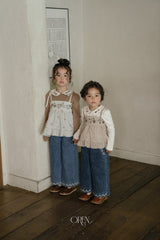 ［OREN］Maple embroidery denim pants