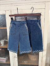 ［OREN］Maple embroidery denim pants