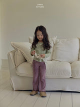 ［LINDO］Knit stripe flare leggings