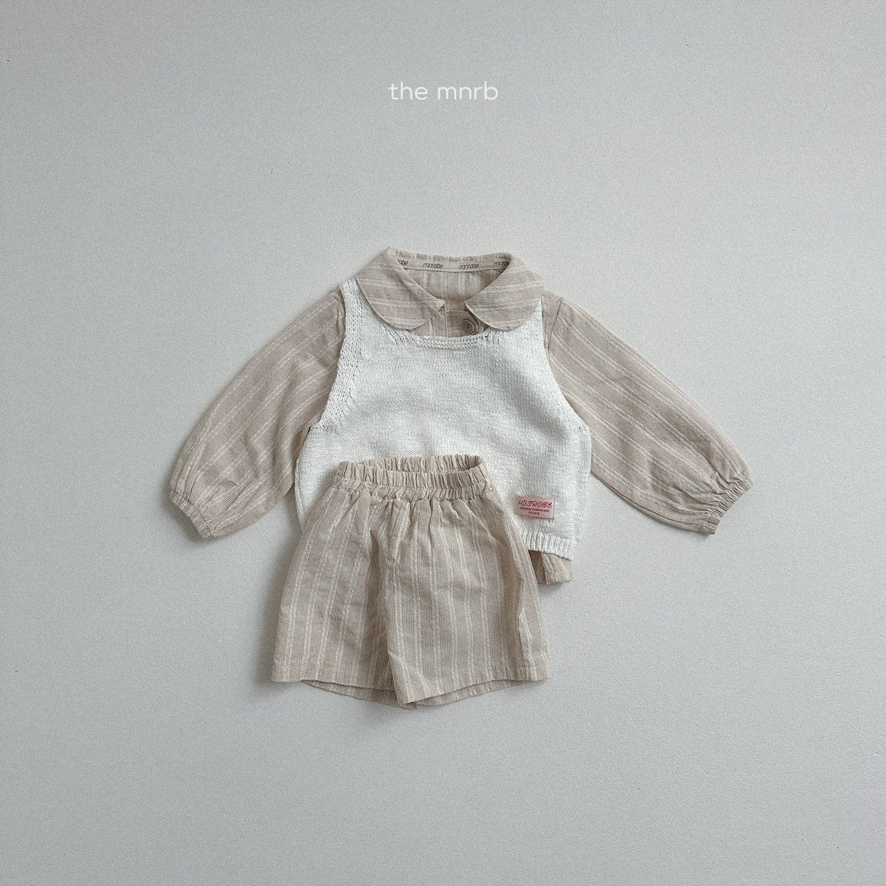 [minirobe] Square-neck knit vest