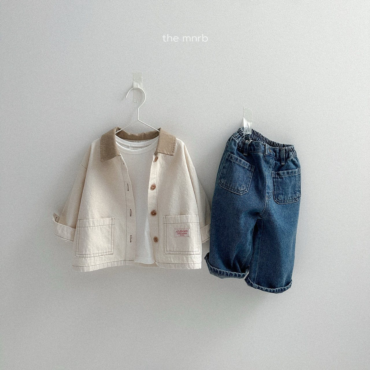 [minirobe] Autumn pocket denim pants