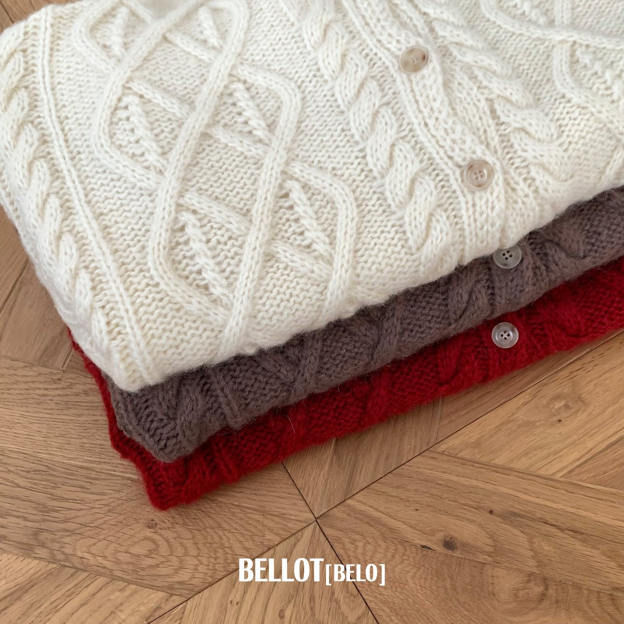 ［BELLOT］Alpha wool cardigan (mom)