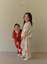 ［LINDO］Big heart jogger pants