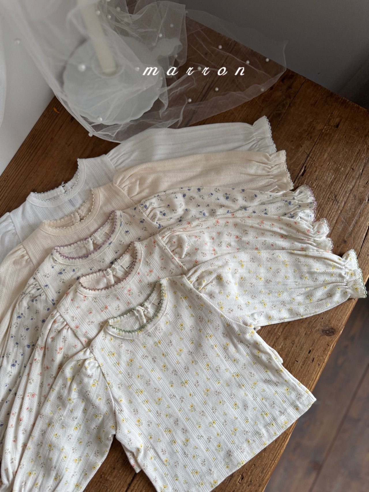 ［marron］Jerry eyelet tops