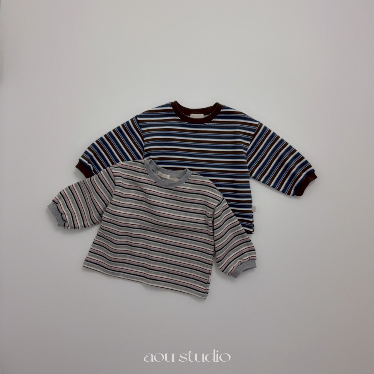 ［aou studio］Curu stripe tee