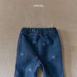 ［aladin］Ribbon denim flare pants