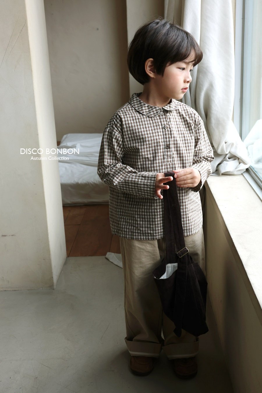 ［DISCO BONBON］Tonny check blouse