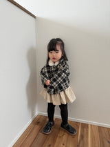 ［mimi market］Check fur coat