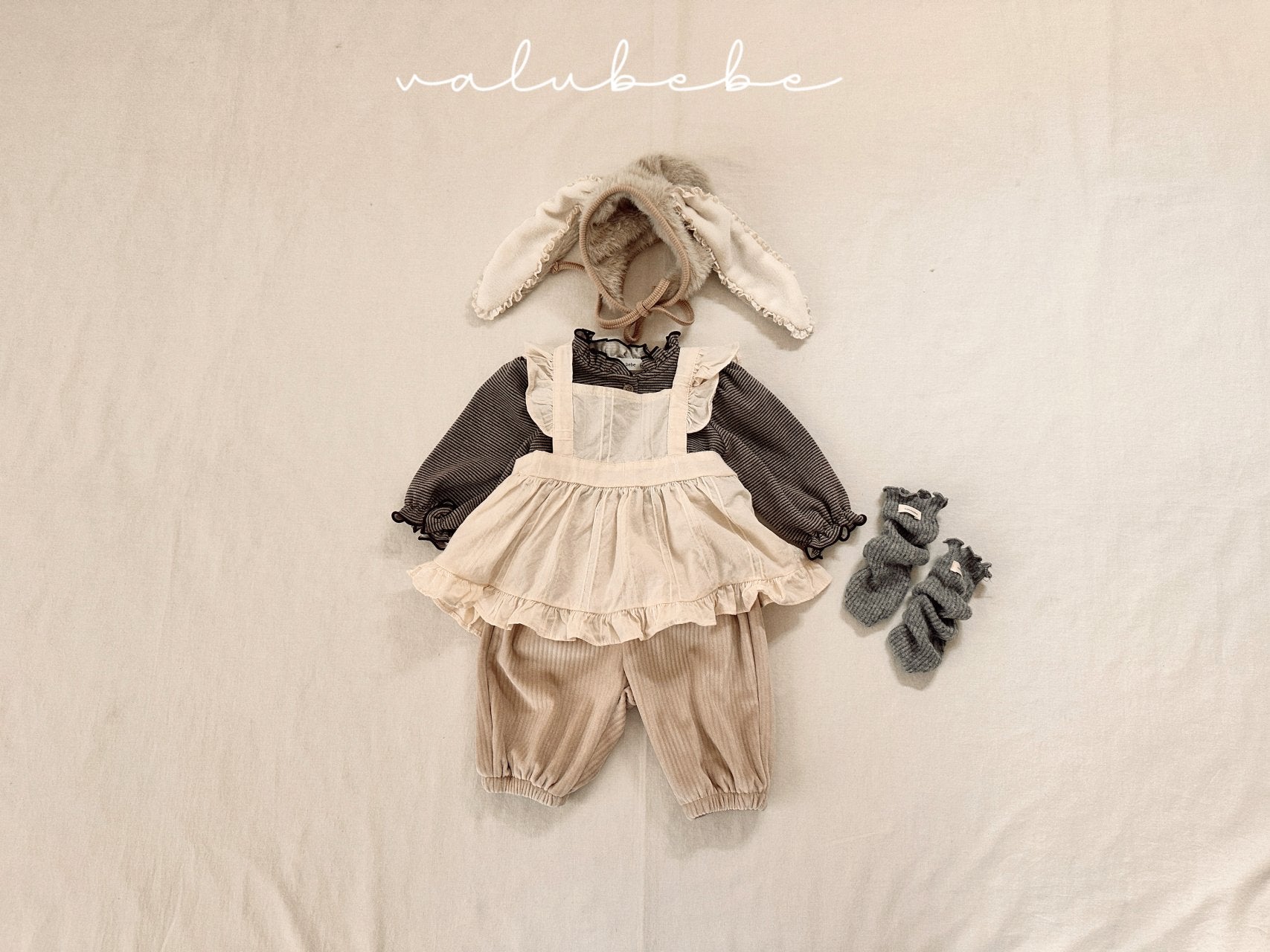 ［valubebe］Bunny fur bonnet (baby)