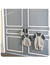 ［nunubiel］Corduroy suspender pants