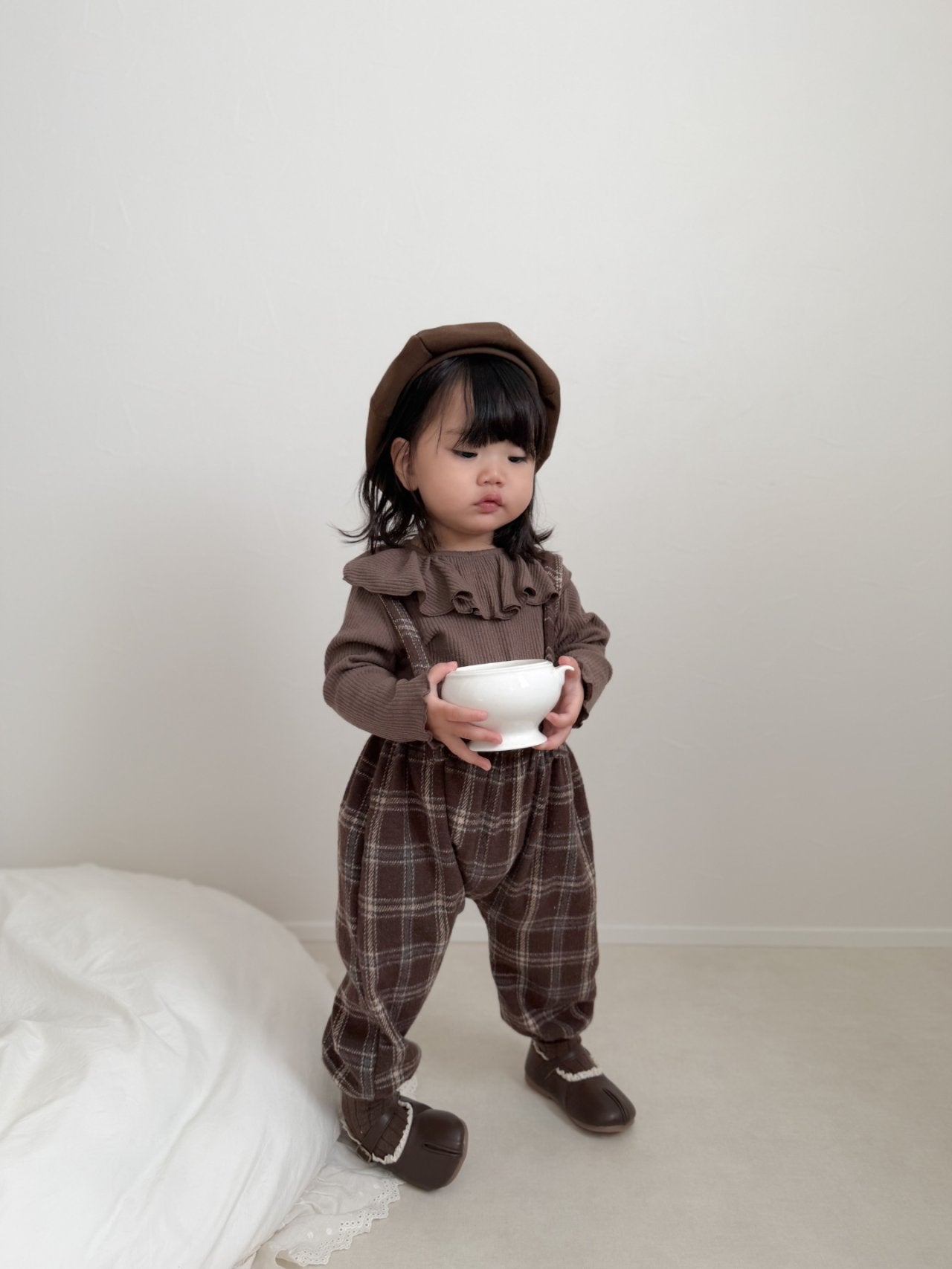 ［mimi market］Cream collar tops