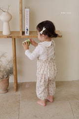 ［bebenine］Flower Overall Pants