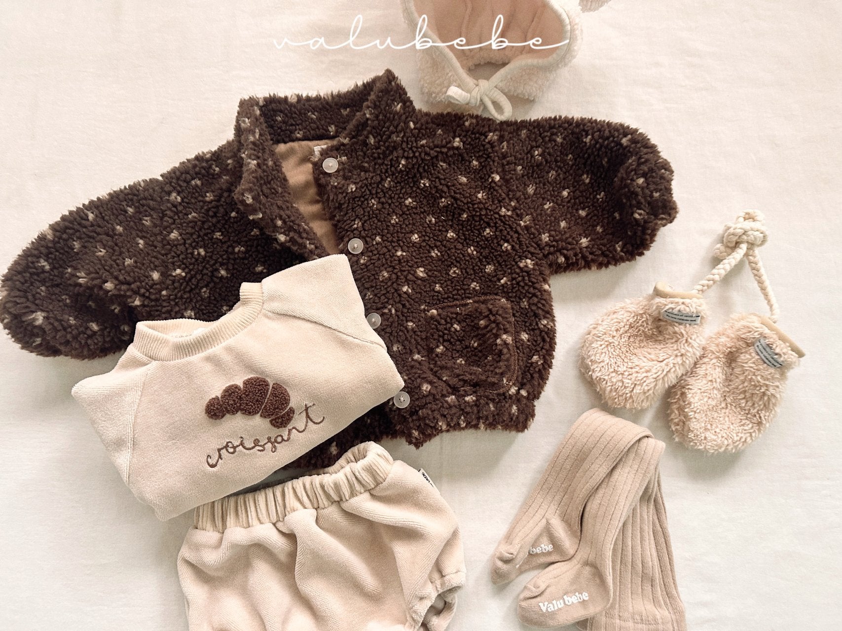 ［valubebe］Valu bear boa beanie (baby)