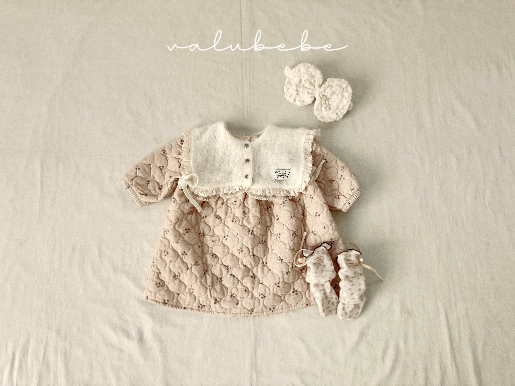 ［valubebe］Floral ribbon socks (baby)