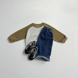 [minirobe] Side denim pants