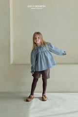 ［DISCO BONBON］Candy frill check blouse