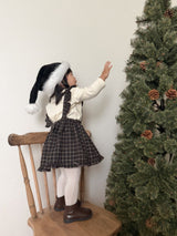 ［mimi market］Boucle apron one-piece