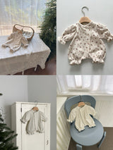 ［monbebe］Flower glowly rompers