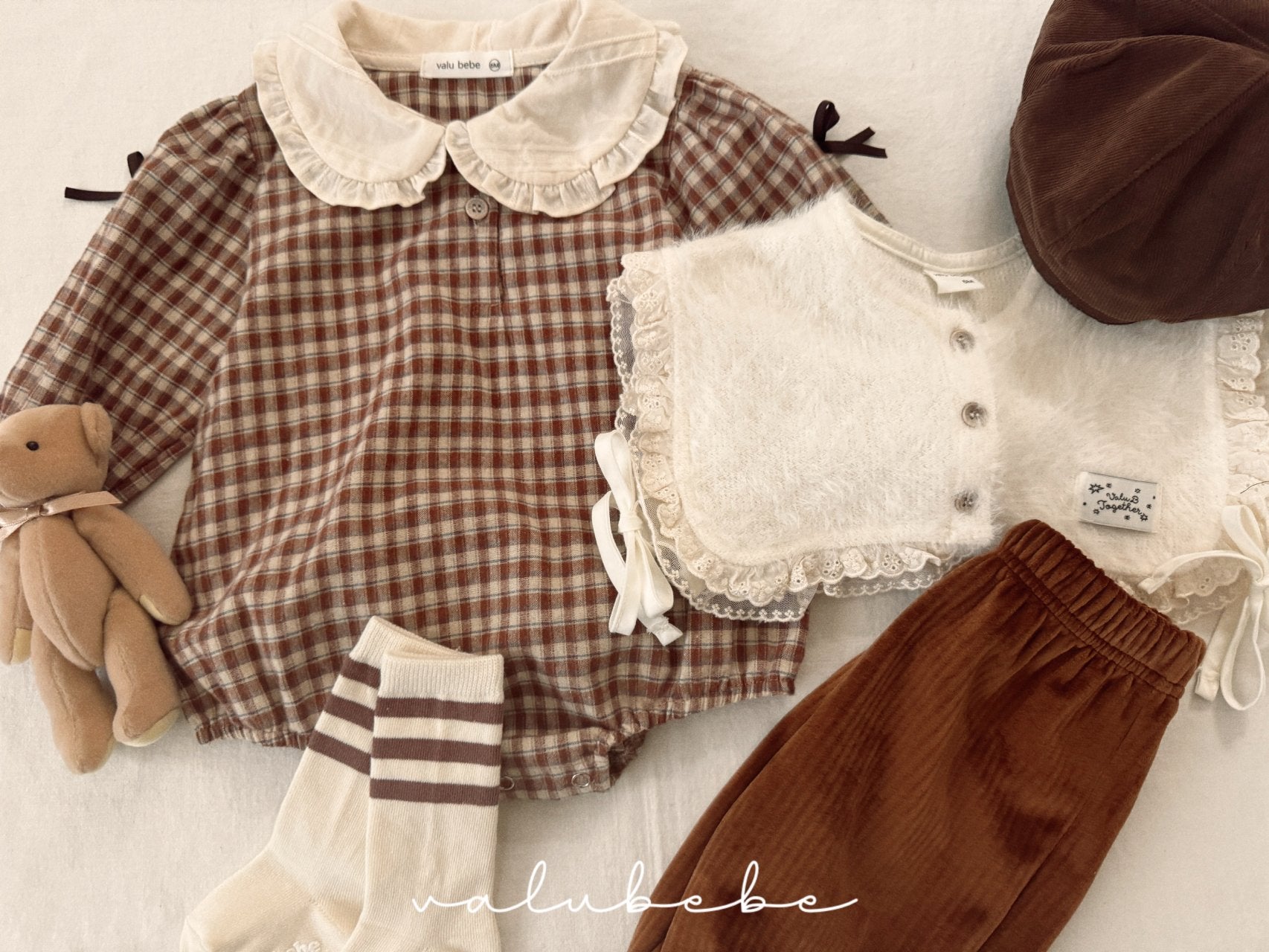 ［valubebe］Point ribbon cape (baby)