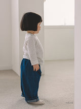 ［MELMEL］Loose fit denim pants