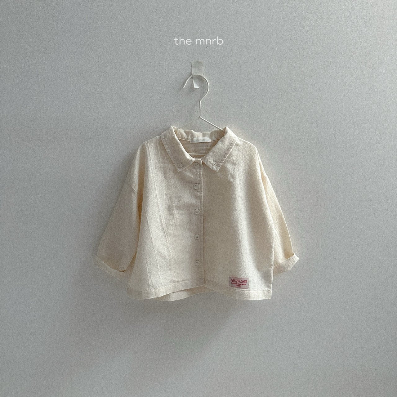 [minirobe] Salt collar shirt