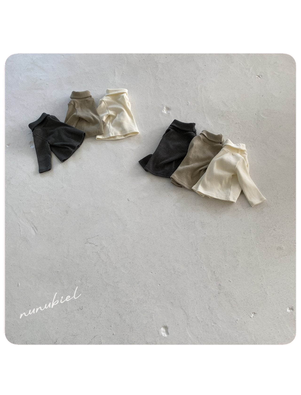 ［nunubiel］Double turtleneck