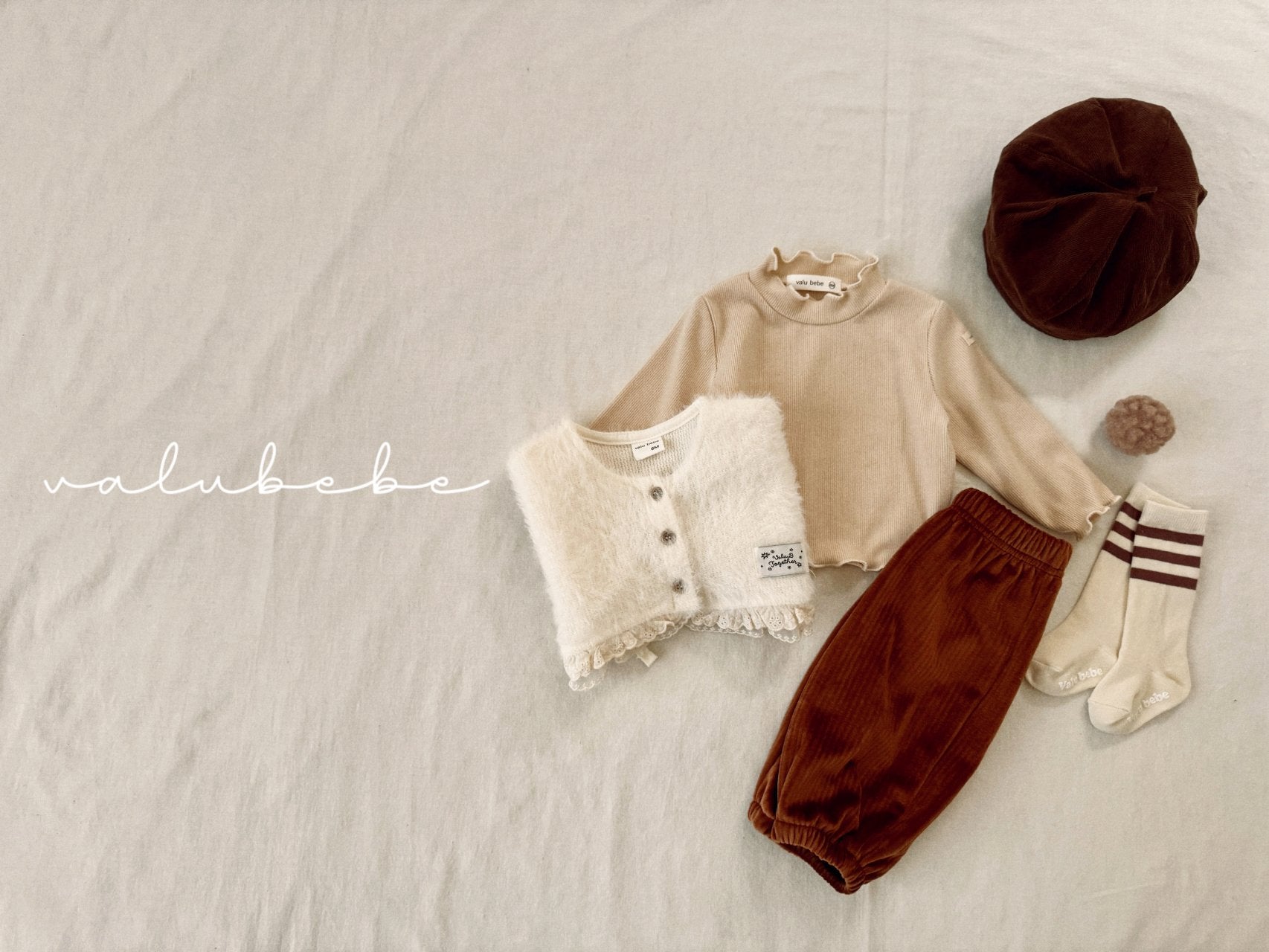 ［valubebe］Winter embossing pants (baby & kids)