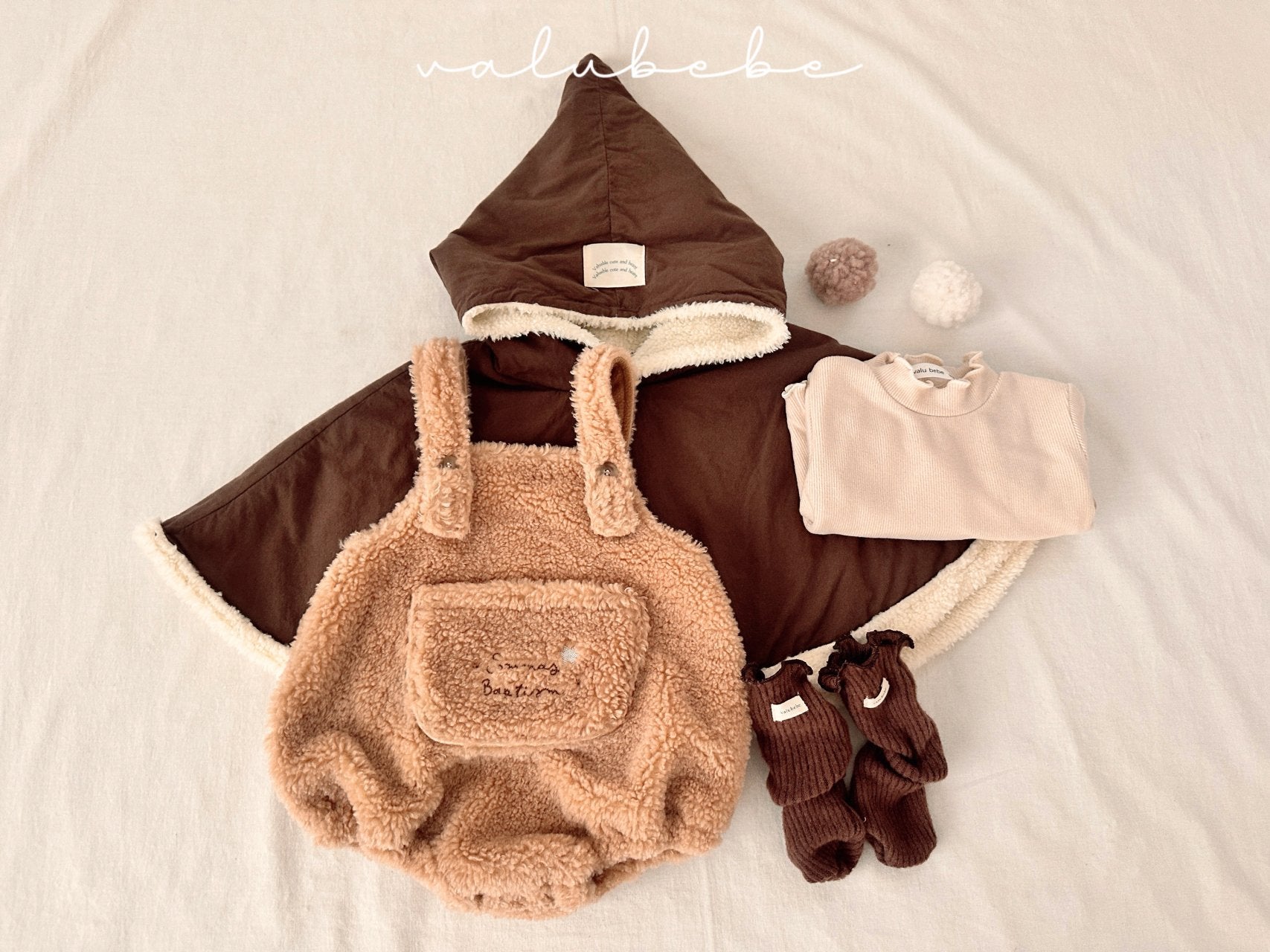 ［valubebe］Cou boa suspender suit (baby)