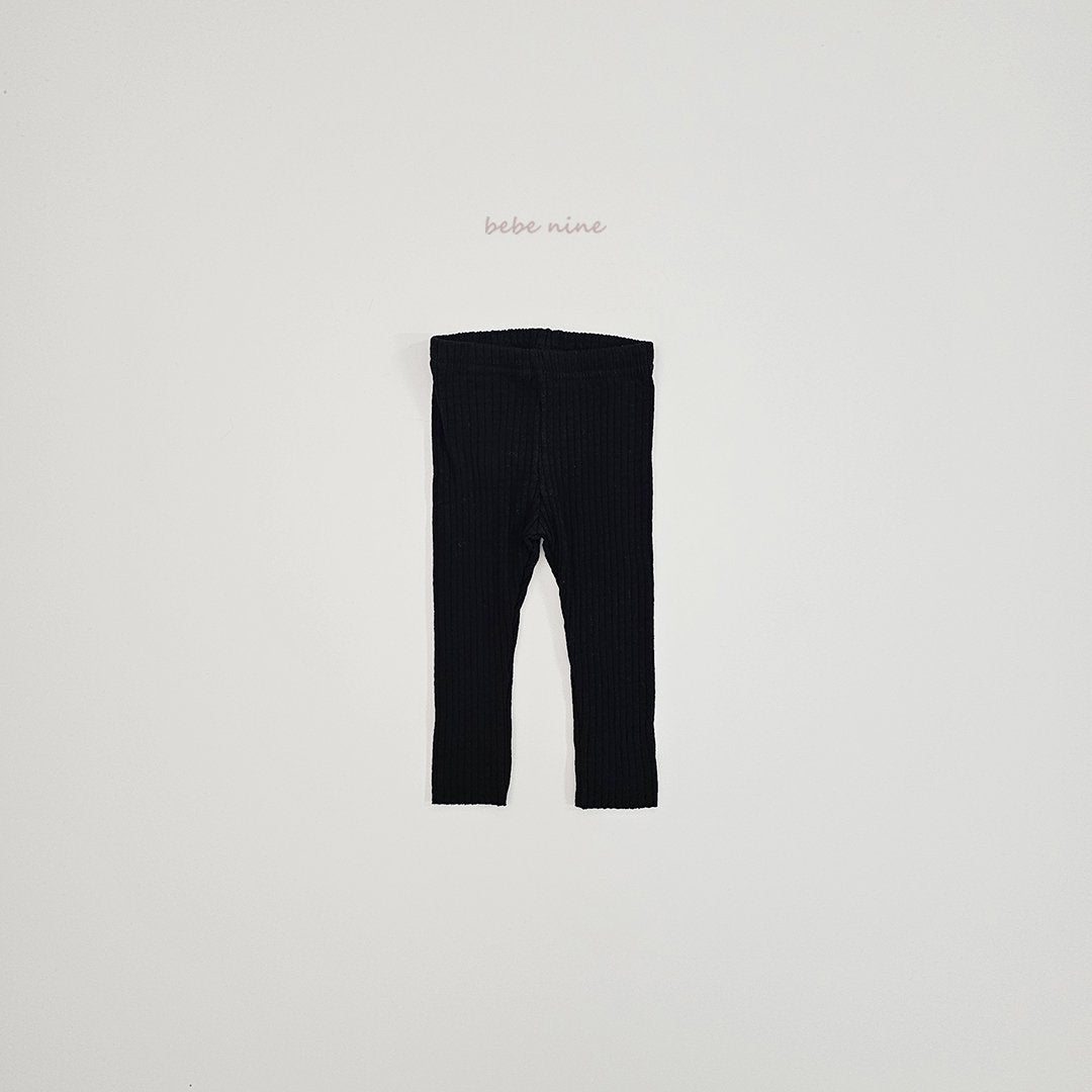 ［bebenine］Basic Ribbed Leggings