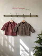 ［monbebe］Merry check shirt