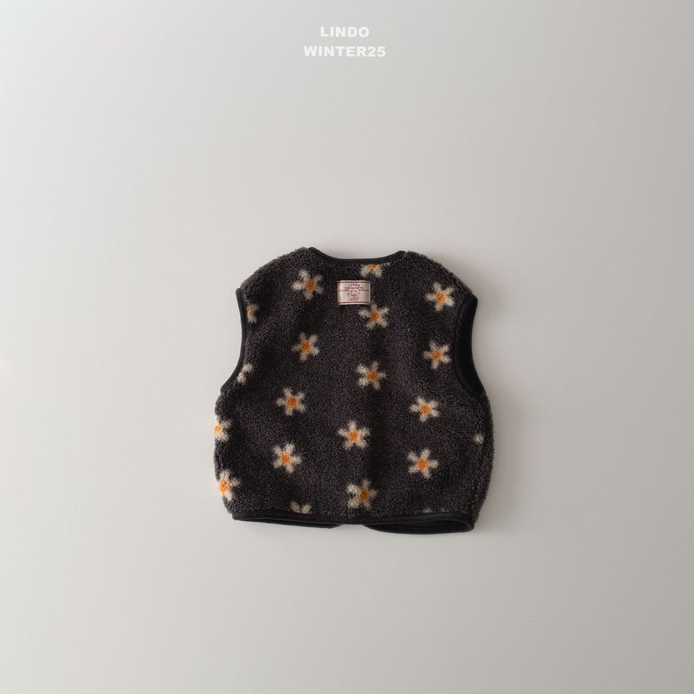 ［LINDO］Woody boa vest