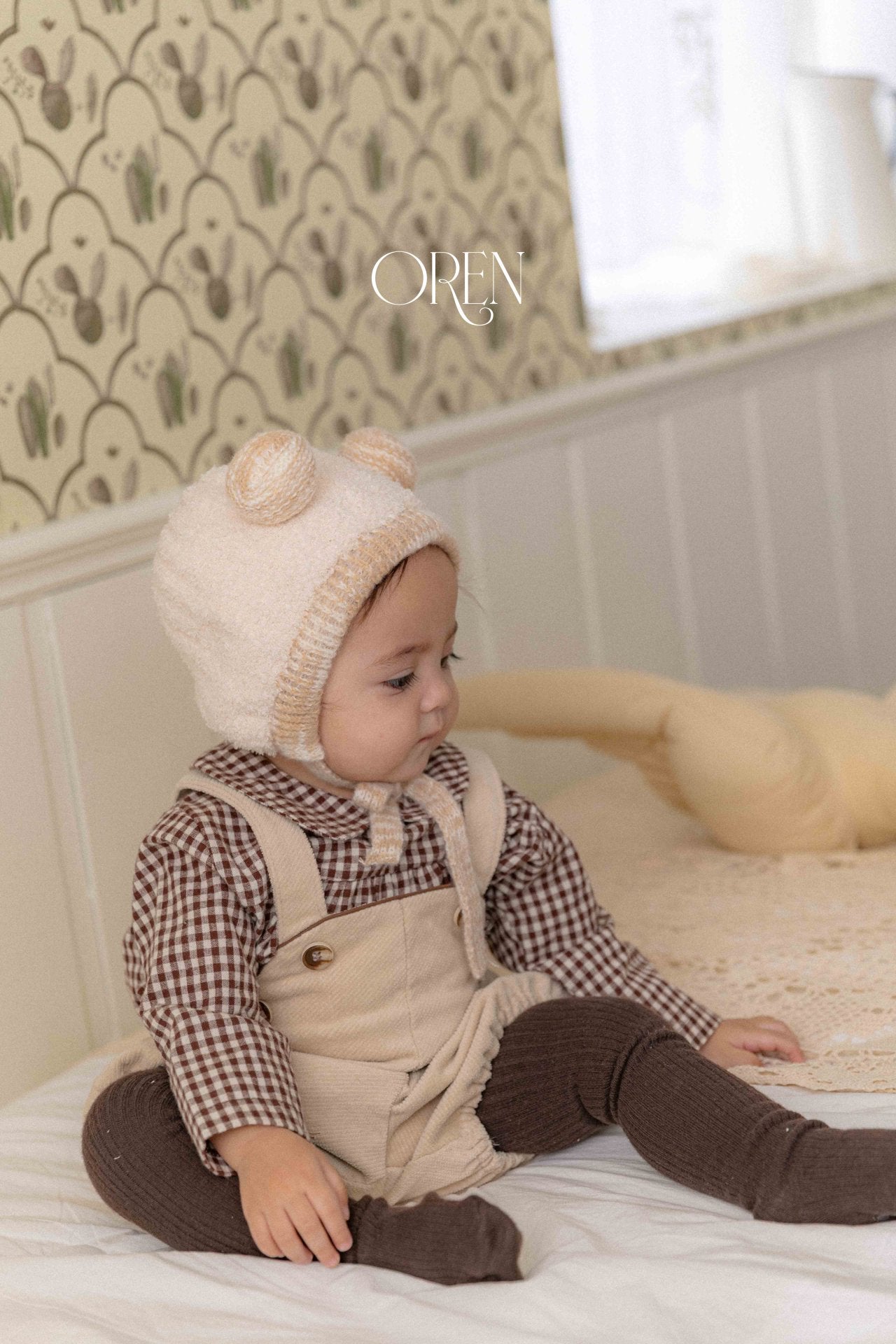 ［OREN］Noellin warm suspender pants