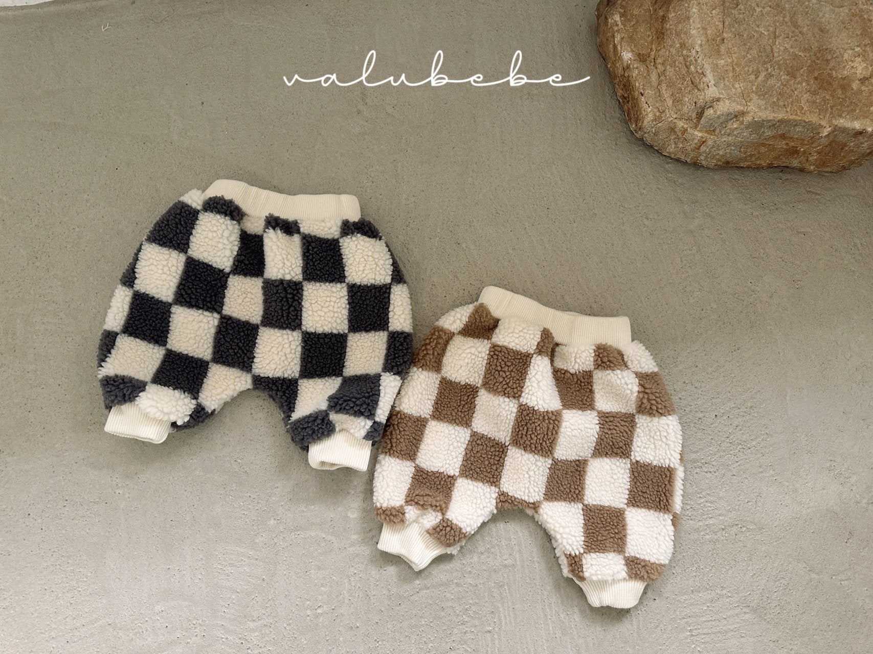 ［valubebe］Big check jogger pants (baby)