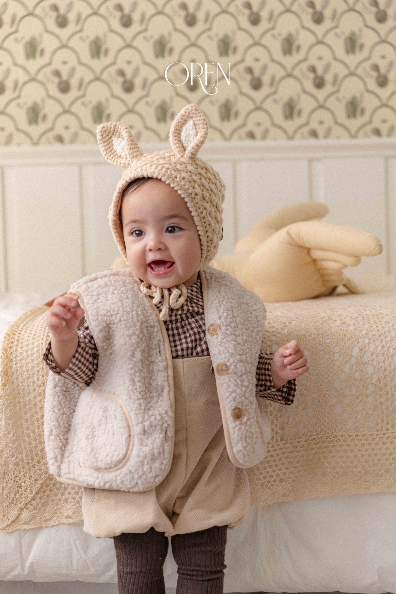 ［OREN］Noellin warm suspender pants