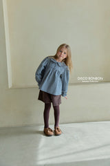 ［DISCO BONBON］Candy frill check blouse