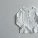 [atomeme] Creme ribbed tee