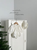 ［monbebe］Knit bonbon rompers