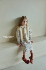 ［DISCO BONBON］Baba flower corduroy one-piece