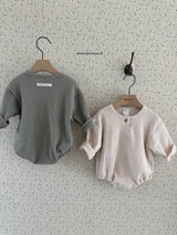 ［mienbloom.B］Waffle button rompers (baby)