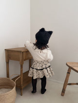 ［mimi market］Ribbon cancan skirt