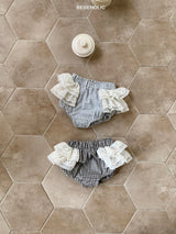 ［bebe holic］Sage check lace bloomer